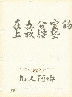 在办公室的椅子上放腰垫