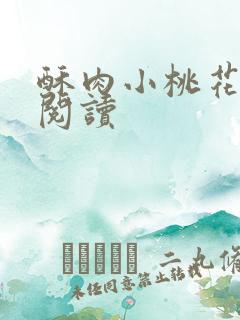 酥肉小桃花全文阅读