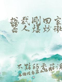 总裁刚回家被机器人爆炒微博