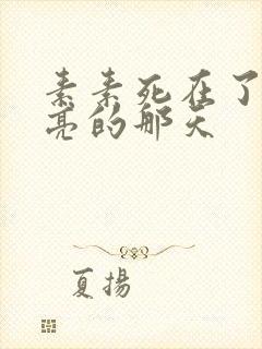 素素死在了最漂亮的那天