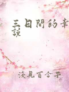 三日间的幸福小说