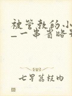 被管教的小美人_一串省略号_