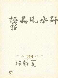 极品风水师 小说