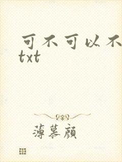 可不可以不嫁人txt