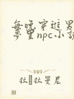 每晚穿进男神的梦里npc小说