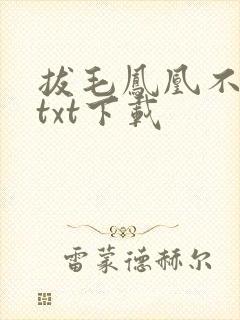 拔毛凤凰不如鸡txt下载