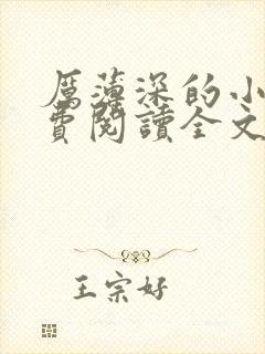 厉薄深的小说免费阅读全文