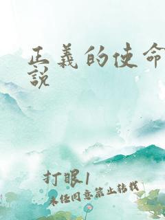 正义的使命 小说