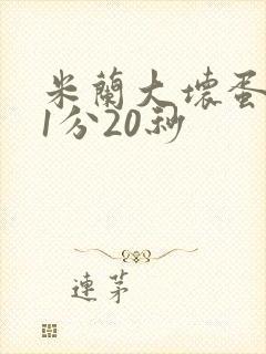 米兰大坏蛋真空1分20秒