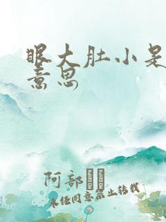 眼大肚小是什么意思