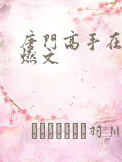 唐门高手在异世燃文