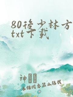80后少林方丈txt下载