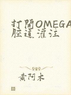 打开OMEGA腔道灌注