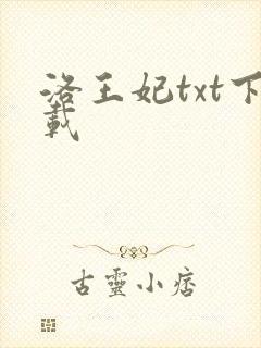 洛王妃txt下载