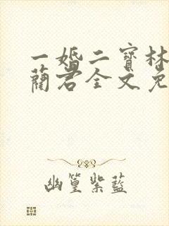 一婚二宝林羞寒蔺君全文免费阅读小说