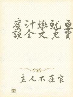 蜜汁炖鱿鱼2小说全文免费阅读