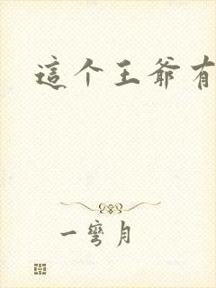 这个王爷有点坏