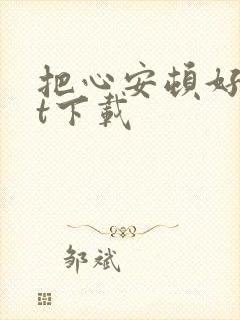 把心安顿好txt下载