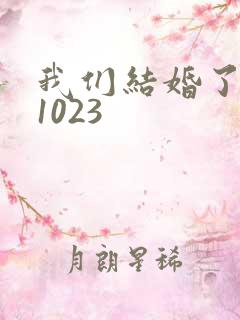 我们结婚了101023
