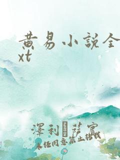 黄易小说全集txt