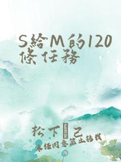 S给M的120条任务