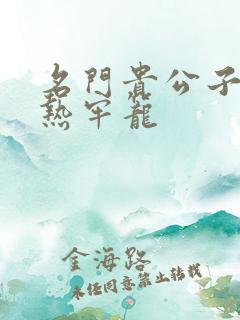 名门贵公子:炙热牢笼