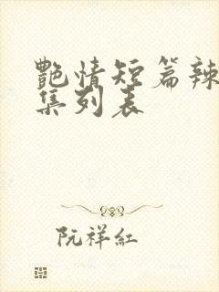 艳情短篇辣文合集列表