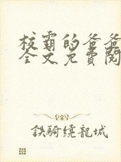 校霸的爸爸小说全文免费阅读