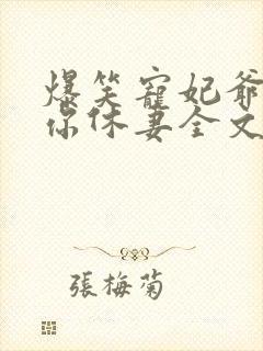 爆笑宠妃爷我等你休妻全文免费阅读