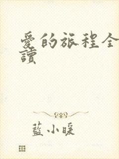 爱的旅程全文阅读