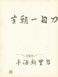 有朝一日刀在手