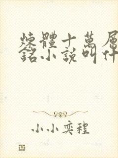 炼体十万层轩辕铭小说叫什么