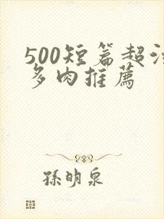 500短篇超污多肉推荐