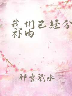我们已经分手了补肉