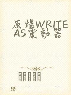 原炀WRITE AS震动器