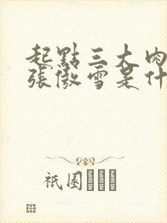 起点三大肉x器张傲雪是什么