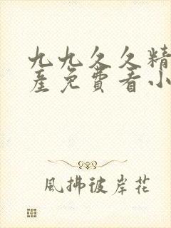 九九久久精品国产免费看小说