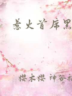 惹火首席黑老大