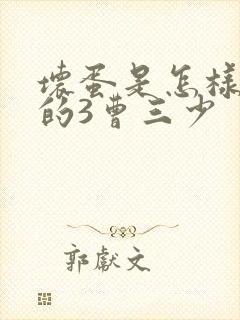 坏蛋是怎样炼成的3曹三少