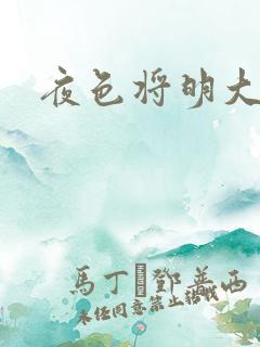 夜色将明大结局