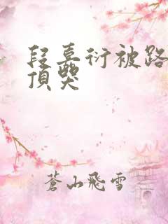 段嘉衍被路星辞顶哭