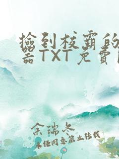 捡到校霸的遥控器TXT免费阅读