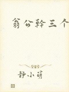 翁公干三个熄妇