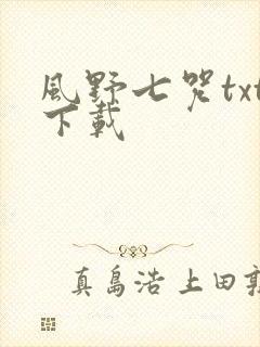 风野七咒txt下载