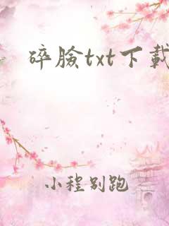 碎脸txt下载