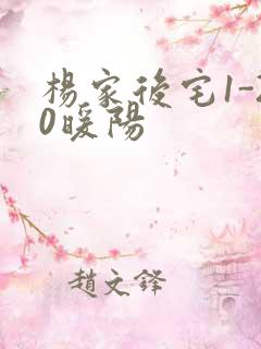 杨家后宅1-20暖阳