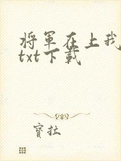 将军在上我在下txt下载