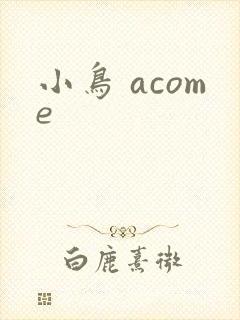 小鸟 acome