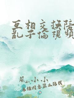 互相交换陪读妇乱子伦视频