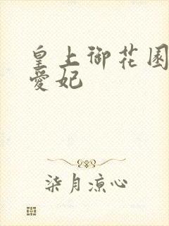 皇上御花园中要爱妃